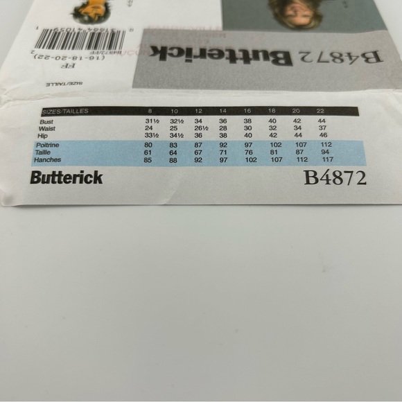 2 for 22$ 🧵 BUTTERICK 🧵 Misses’ Jacket, Skirt & Pants Sewing Pattern 4872 - Picture 3 of 4